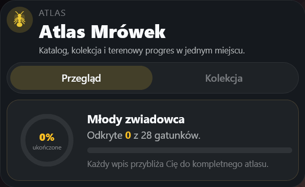 Moduł Atlas gatunków